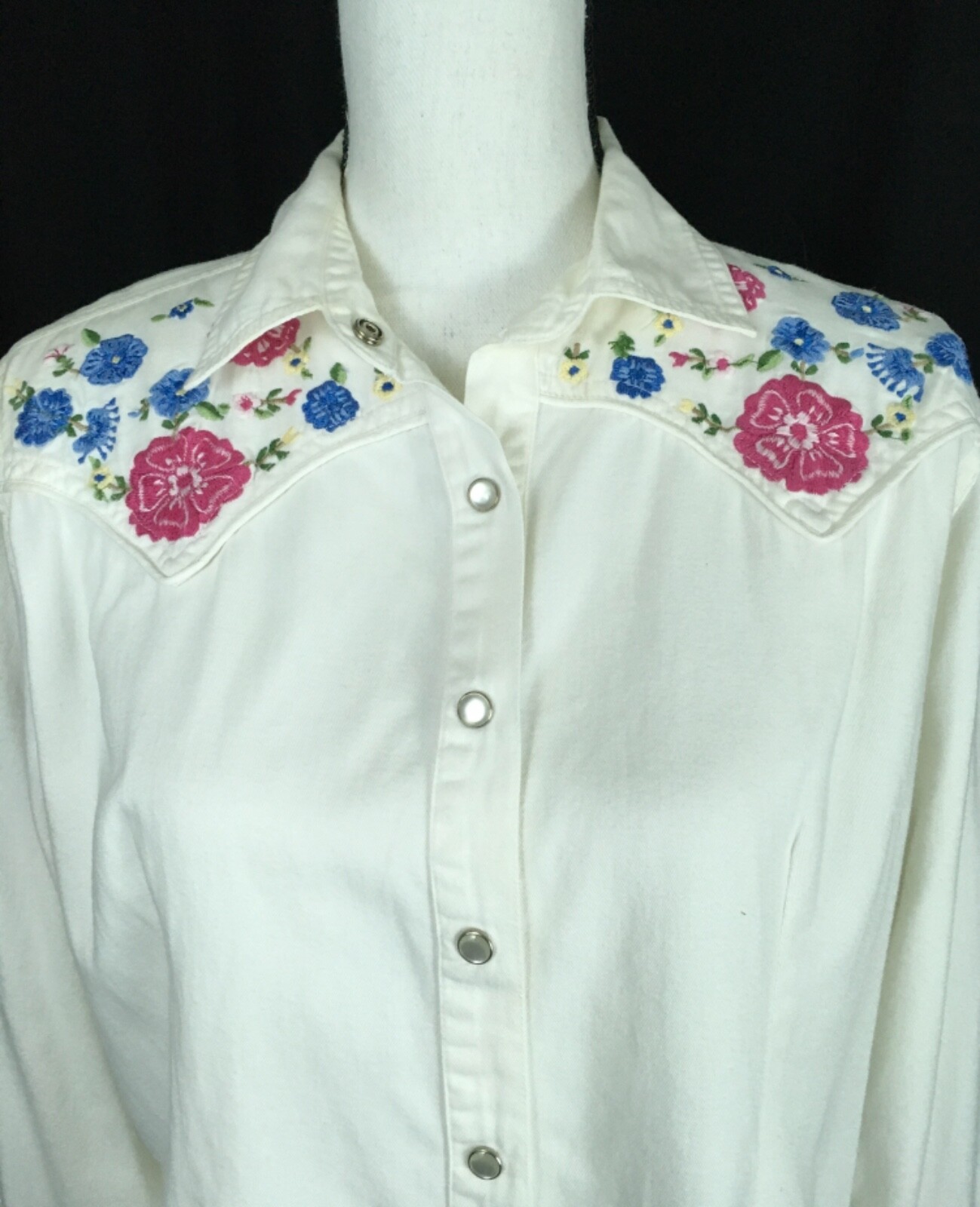 Adobe Rose, embroidered, western shirt,100 cotton, l… Gem