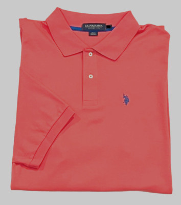 Men US Polo Assn Player Logo Short Sleeve Classic Soft Touch Interlock Shirt XLT