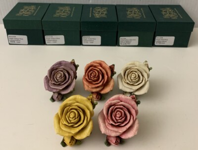 Harmony Kingdom ''Single Rose'' Set Of 5 Ltd Ed. all numbered & initialed w/boxes