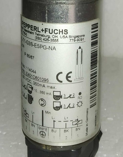 Pepperl & Fuchs LVL-T1-G3S-E5PG-NA vibration limit level switch Probe ...