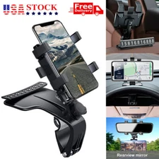 360 Universal Car Cell Phone Holder Dashboard Mount Stand Bracket Clip Cradle 