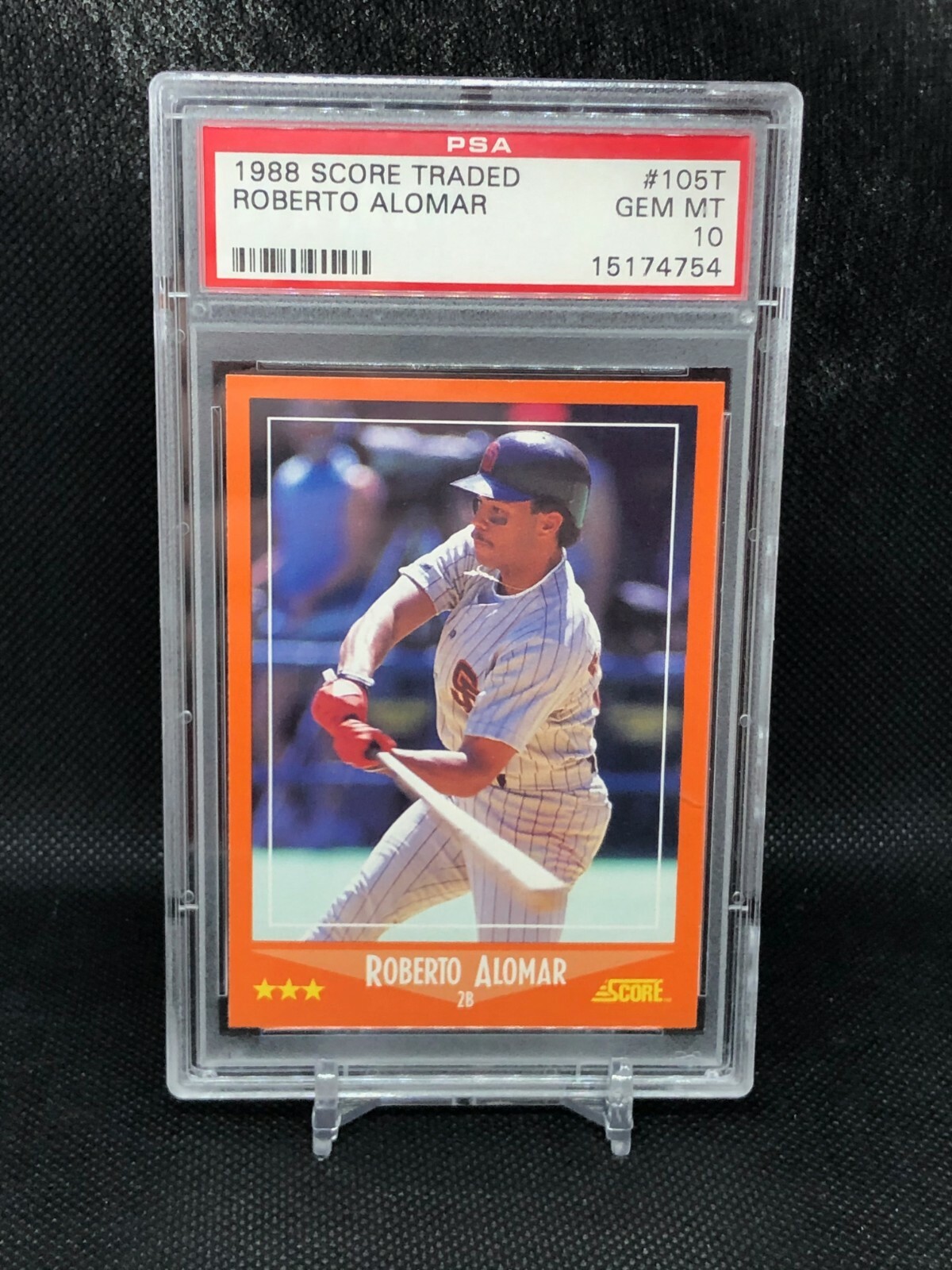 1988 Score Traded Roberto Alomar ROOKIE RC #105T PSA 10 GEM MINT HOF