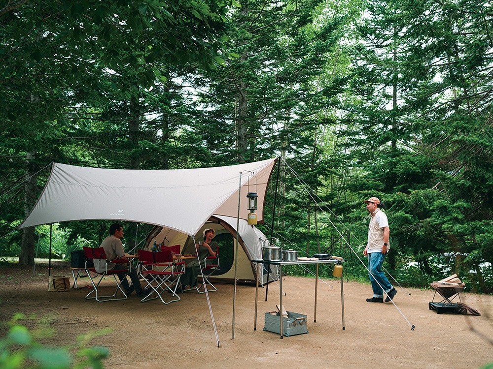 OLD MOUNTAIN◇RAKUSA◇tarptotarp snowpeak Snow Peak Land Nest Tarp Set TP-870 For 4 people Free