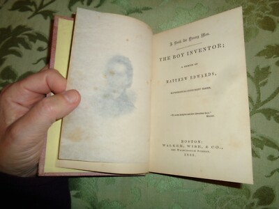 antique Boy Inventor Memoir Matthew Edwards Mathematical Instrument Maker 1863