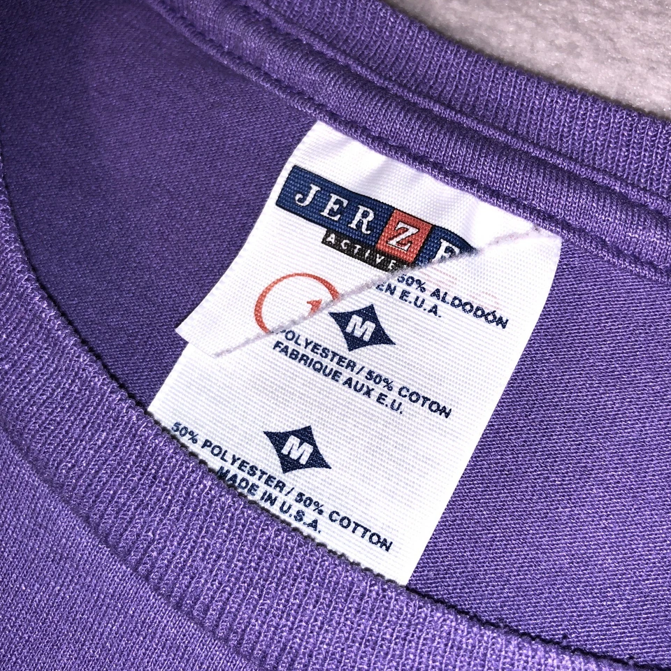 Camiseta de fútbol vintage de Estados Unidos para hombre mediana púrpura campeonato de equipos olímpicos años 90 U4S Foto 3 de 4