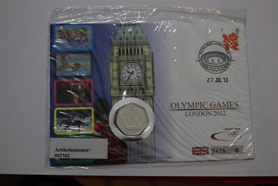    Germany DEUTSCHE POST UK GB 50 PENCE 2011 LONDON OLYMPICS COVER B58 #196