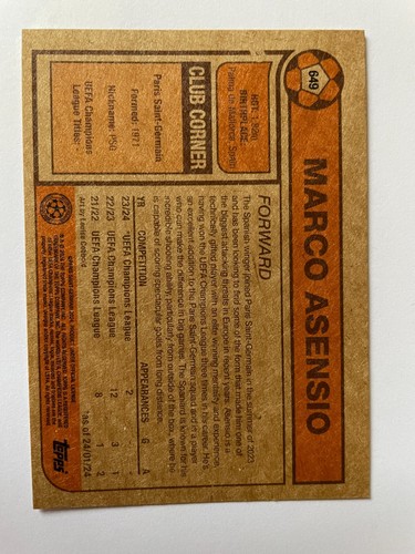 Juego de vida Topps UCL Liga de Campeones Paris Saint Germain elige novato - Imagen 43 de 57