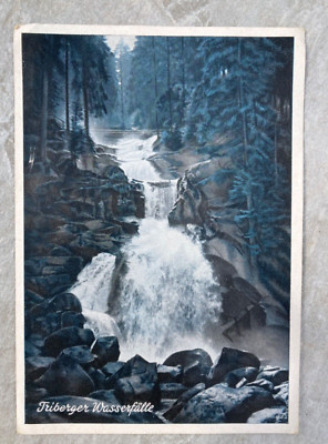 gebrauchte deutsche Postkarte - TRIBERG - Triberger Wasserfalle - Wasserfall, Deutschland