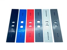 Lego® Zug Platte 4093 + 92339 Eisenbahn Train 6 x 28 Wagon schwarz blau