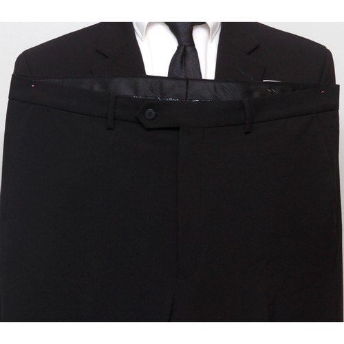 Nautica Men's 2 pc Suit Blazer Sport Coat 48L Jacket Black Pants 43Wx33L E03343 - Picture 5 of 14