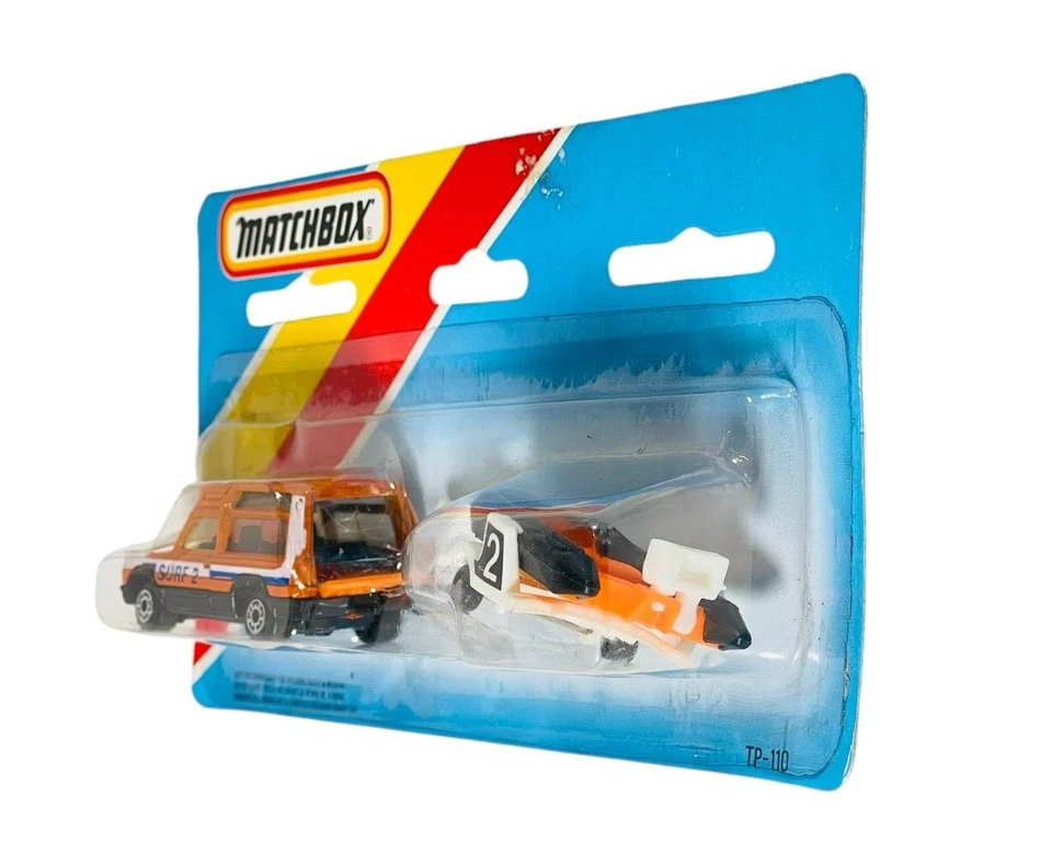 Matchbox TP-110 Twin-Pack Surf 2 Matra Rancho & Inflatable Boat w/Trailer- 1983 - Image 4 of 4