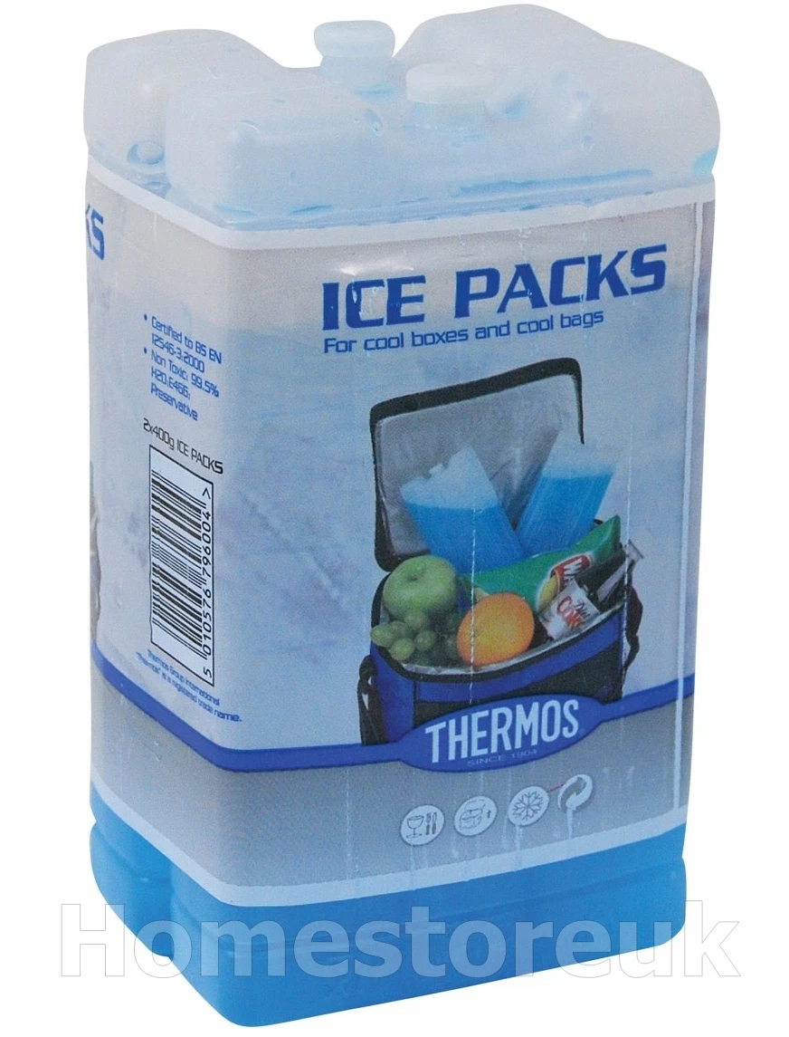 2 X 200G GENUINE THERMOS FREEZER BLOCK BOTTLES REUSABLE COOLER ICE PACK BAG 5045