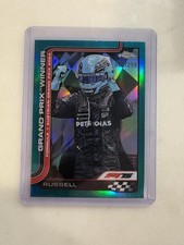 2025 Topps Chrome F1 #103 George Russell Teal Refractor /299