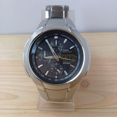 CASIO Radio-Controlled Solar WVA-500J Watch SS