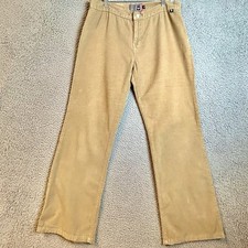 Vintage Roxy Tan Corduroy Pants Flare 32x31 Women's Size 13 Y2K Skater Girl Surf