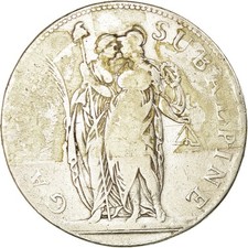 [#657789] Coin, ITALIAN STATES, PIEDMONT REPUBLIC, 5 Francs, 1801, Turin, F(12-1