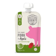 Free Range Pork and Apple with Organic Carrots and Sage Baby Food Pouch