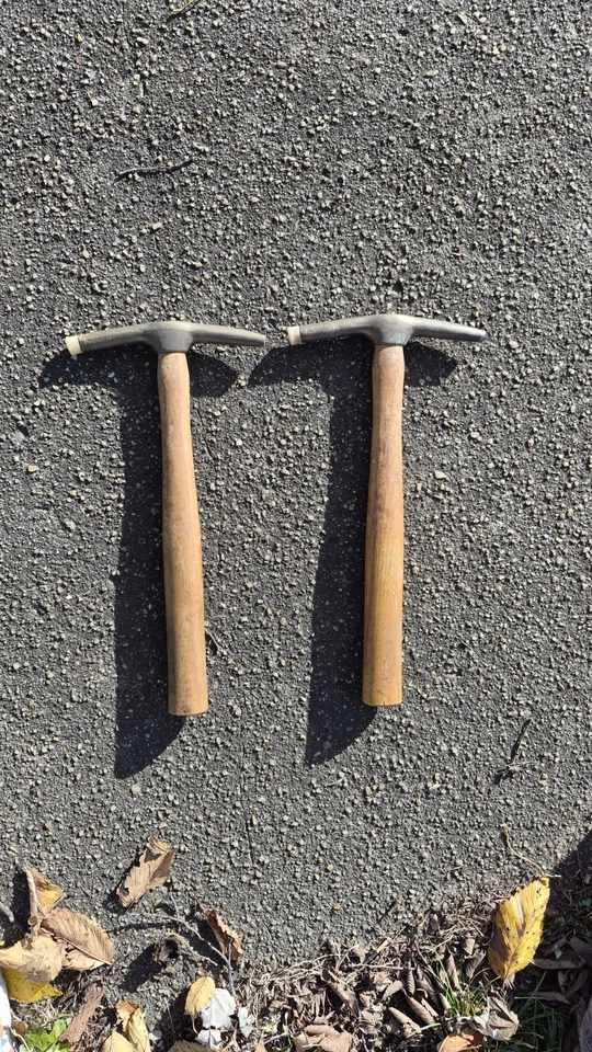 G. W. Mount U4 cabeça dupla latão tack martelo/martelo cabo de madeira ponta magnética - Imagem 2 de 4