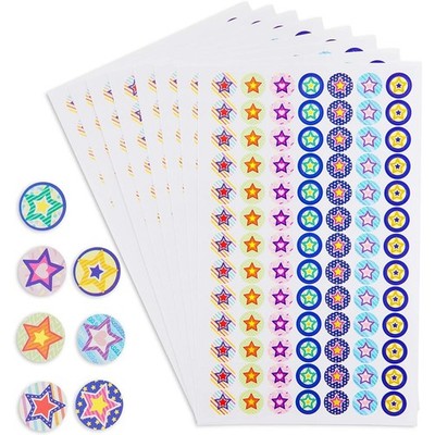 2730 Count Teacher Star Reward Stickers for Kids and Students, Multicolored