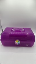 Caboodles On-The-Go-Girl Case Model 5626 Purple Plano Made in USA No Tray