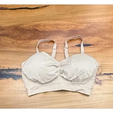 Kindred Bravely Wireless Pumping Bra L Busty Sublime Beige Nude Tan Large 36 DD
