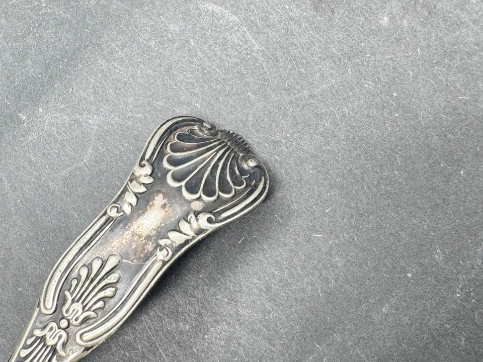 ANTIQUE SILVER PLATED LADLE SHELL PATTERN VICTORIAN STYLE SAUCE SERVING SPOON - Image 2 of 4
