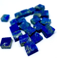 8-10mm 50pcs Lapis Lazuli Raw Rough Stone Chunks Healing Energy Crystal Mineral