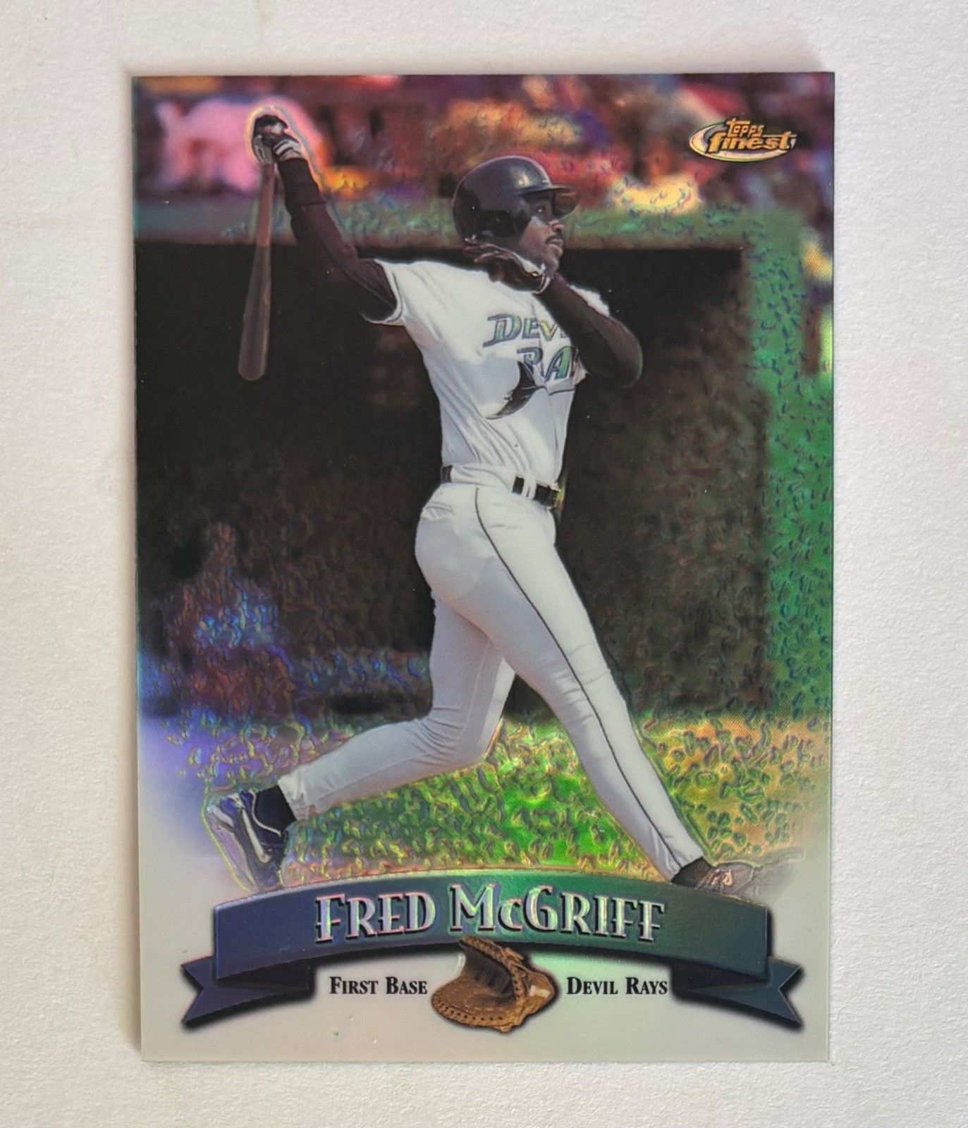 1998 Finest - No-Protectors Refractors - Fred McGriff - #225 -  NrMt-Mt