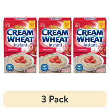 3 pack Cream of Wheat Instant Hot Cereal, Original Flavor, Kosher - 12 Packets