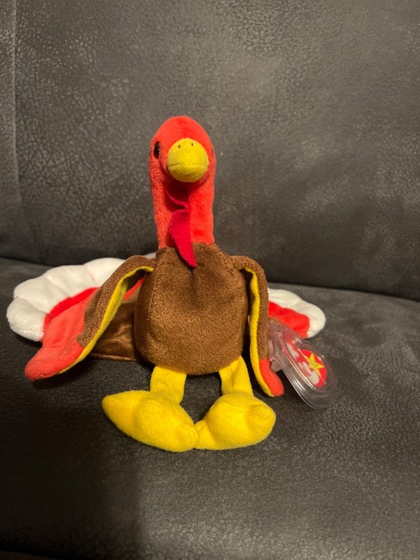 TY Beanie Baby – GOBBLES the Turkey (5.5 in)