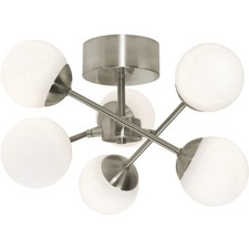 AFX Inc. PRLC16L30D1SN Pearl Semi-Flush Mount Satin Nickel
