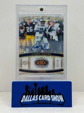 2023 Panini National Treasure Larry Brown Super Bowl Immortality Gold Auto /10