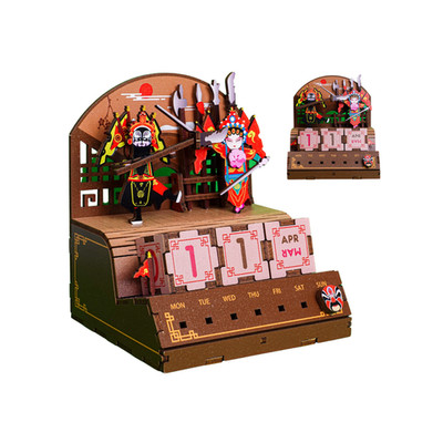 Tonecheer Build Yourself Holz China Peking Oper Jahreskalender