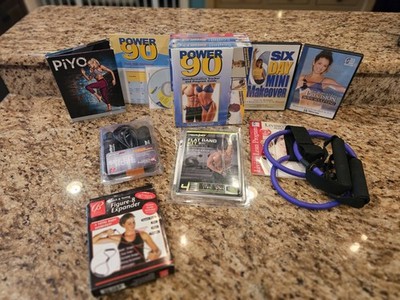 Beach body, PiYo, POWER 90 Boot Camp,  Flat Band, Jump Rope, Resistance Bands
