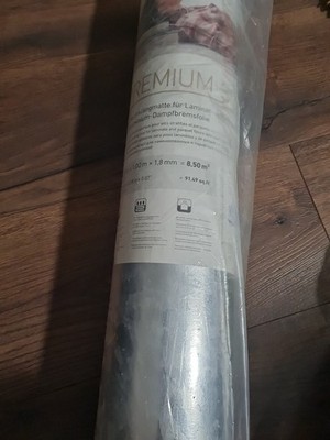 Raumklangmatte Für LAMINAT  Trittschalldämmung 8,5m² Rolle 1.8mm 2x = 17m2