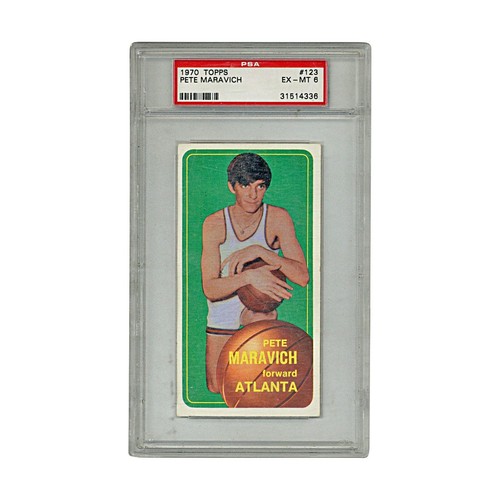 Pete Maravich Atlanta Hawks 1970 Topps Basketball Card (PSA 6)