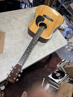 Vintage 1980's Sigma DM-5 Dreadnought Acoustic Guitar Made In Japan- Luthier FIX