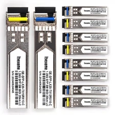 5 Pairs 1.25G BIDI SFP Network Transceiver Module, 1.25 Gigabit Single Mode, ...