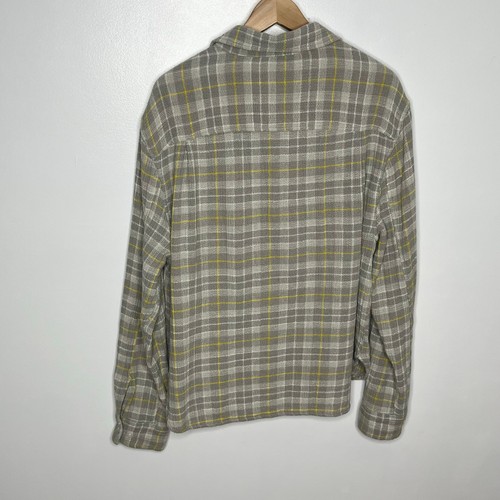 Urban Outfitters BDG Herren Open Weave Karo Button Down Overshirt M Grau Baumwolle - Bild 10 von 12