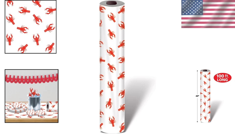 Пластиковый рулон стола для раков 40 дюймов x 100 футов - Изображение 2 из 4