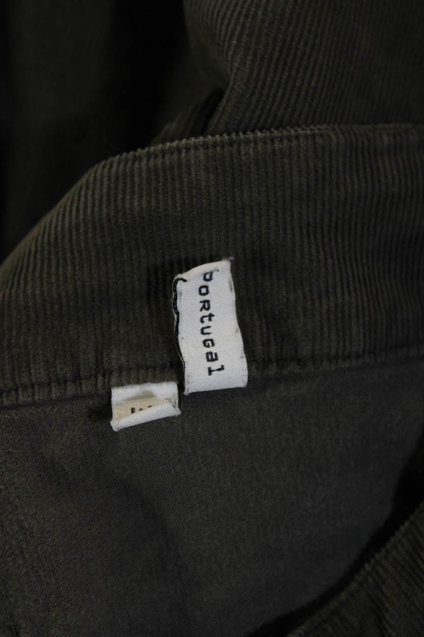 Balenciaga Women Cropped Dark Gray Cotton Pants Size S thumbnail 7