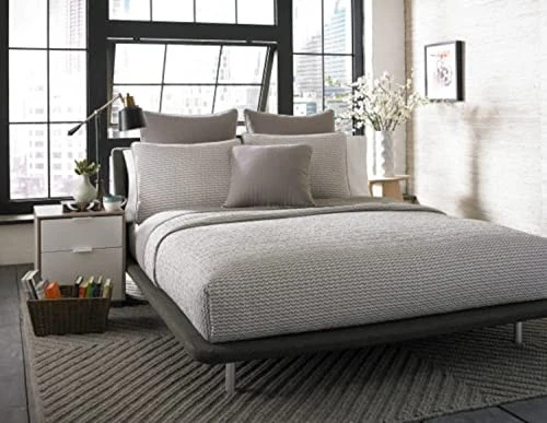  - Juego de edredón, ropa de cama reversible de algodón con fundas a juego, visón queen marrón Foto 2 de 4