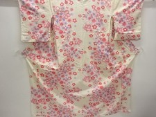 7781822: JAPANESE KIMONO / YUKATA / COTTON / FLOWER