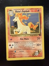 Blaine's Rapidash 33/132 Gym Challenge Pokemon Card on eBay