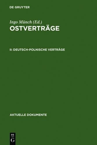 Deutsch-Polnische Verträge (Hardback) Aktuelle Dokumente