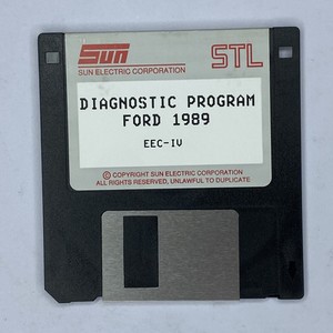Vintage Sun STL Diagnostic Program Ford 1989 EEC-IV Floppy Disk Automotive Rare