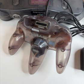 Nintendo 64 N64 Funtastic Smoke Gray Console W/ Matching OEM Controller US Model