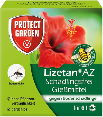 Lizetan AZ Schädlingsfrei Gießmittel 30ml gegen Trauermücken Trauermücke