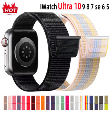 Nylon Armband für Apple Watch Armband 46mm 40mm 44mm 45mm 42mm 41mm 38mm