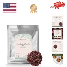 Versatile Dried Red Rose Buds - Edible Flowers for Tea, Bakes  Natural Soaps